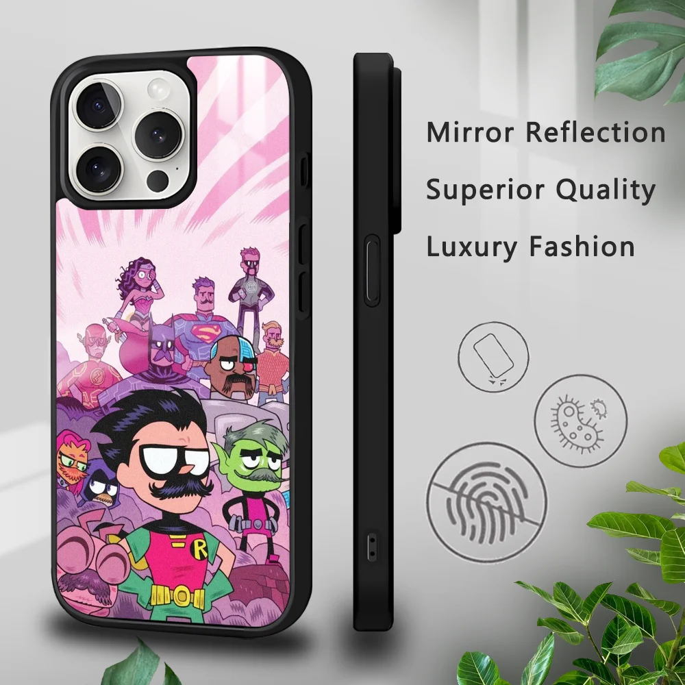 T-Teen Robin T-Titans Go Phone Case For iPhone 16 15 14 13 12 11 Pro Xs Max Mini Plus Celulares Hard Funda