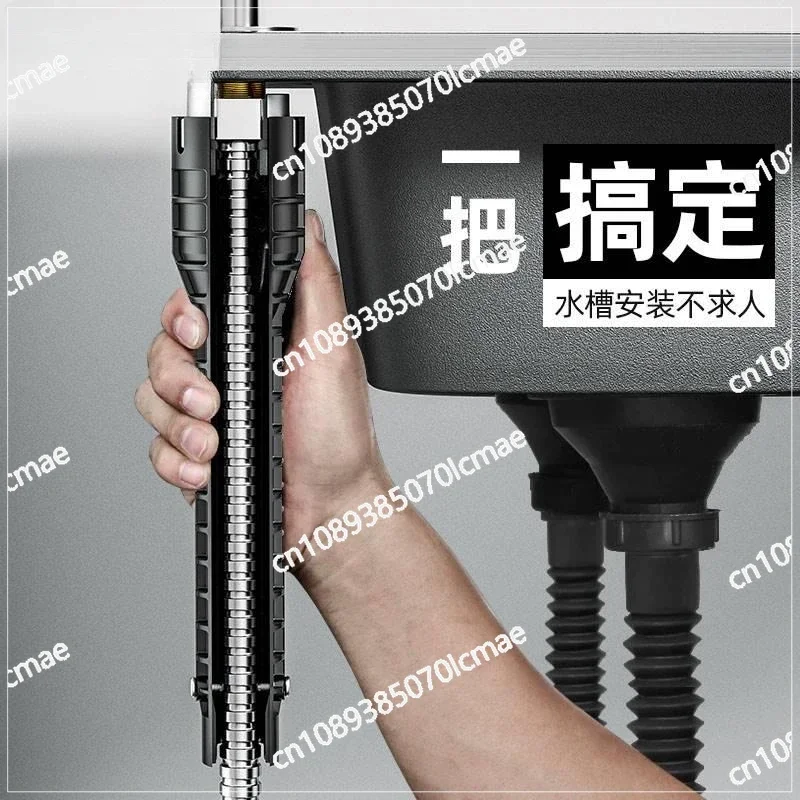 Multi-functional Sink Faucet Wrench, Universal, 8 in 1, Bathroom Special Wrench, Remove Water Pipe, Loosener