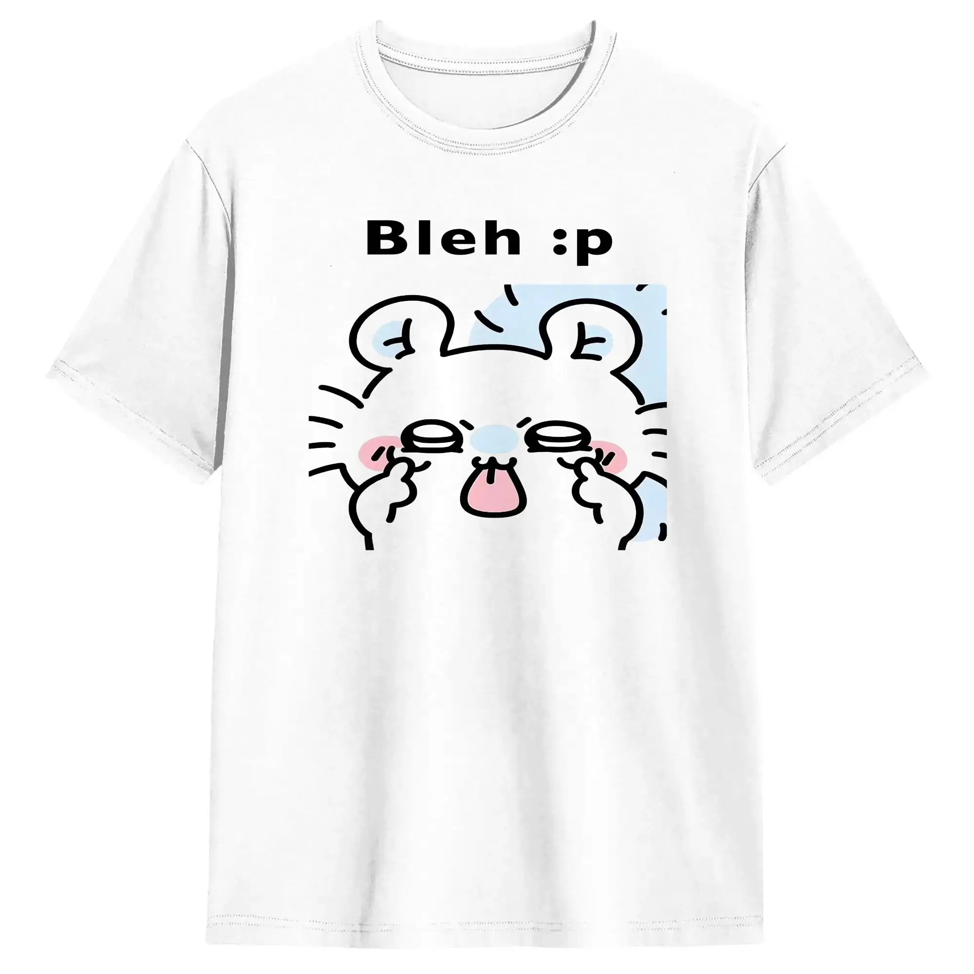 Lässiges T-Shirt für den Sommer, Chiikawas Kurimanju, modische T-Shirts für Babys, Baumwoll-T-Shirt für Herren, Y2K, lustige Kurzarm-Tops – Detail 1