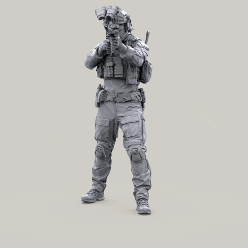 1/35 Resin Figure US Special Forces/MARSOC Modern Soldier in Action with GPNVG-18 Panoramic Night Vision Goggles Self-Assembly A