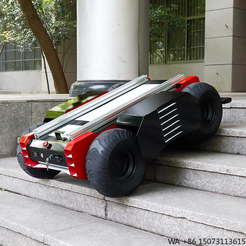 Robot Patrol Full Autonomous Mobile Robot Electric Car Chassis, Anti-Ambient Automated Handling Transport Platform