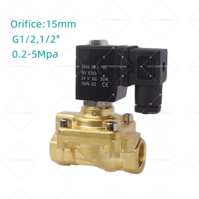 50Bar High Pressure Solenoid Valve G1/2 G3/4 Thread Normally Closed for Molding Machine