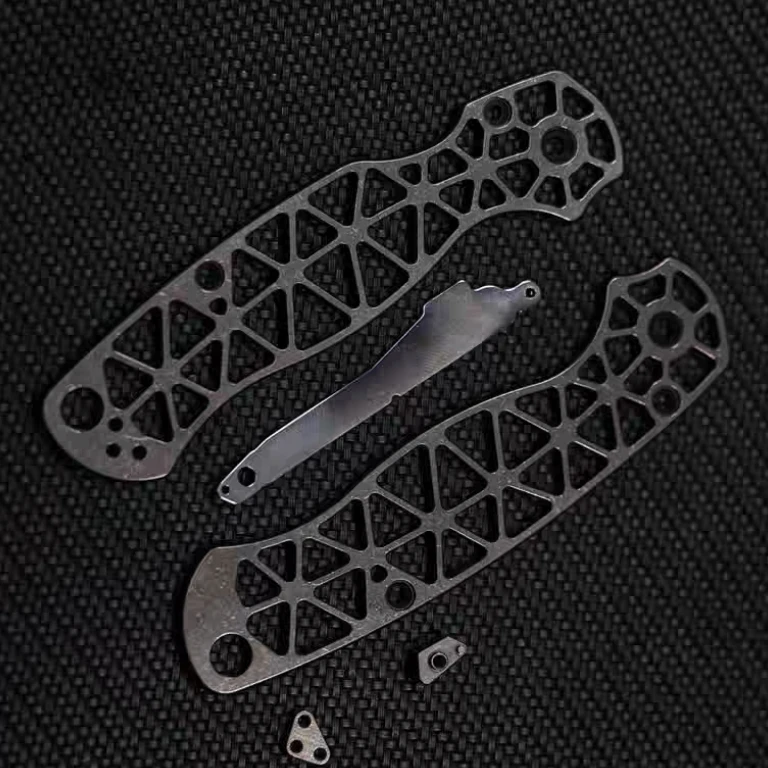 1 Pair Custom Hand Made Titanium Alloy Hollow Scales for Spyderco Paramilitary 2 C81