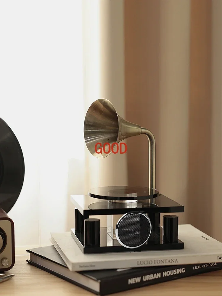 

Minimal light luxury high-end crystal phonograph ornament home living room TV cabinet