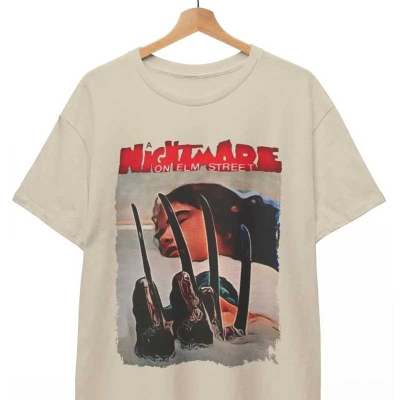 Popular T-shirts, Ghost Street, Nancy Thompson Plays Freddie Krueger Men's T-shirt Summer New Unisex Casual T-shirt