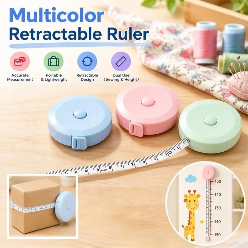 1~10pcs 1.5M Soft Tape Measure Double Scale Body Sewing Flexible Measurement Ruler For Body Measuring Tools Tailor Craft