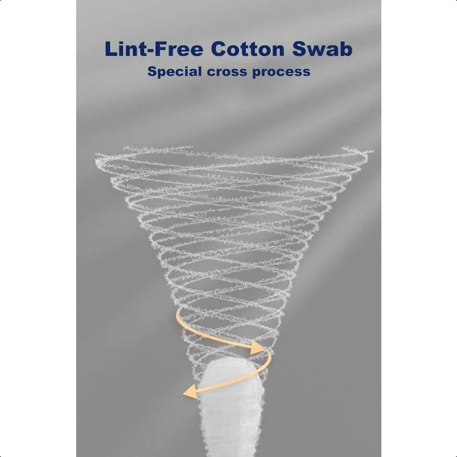 500 Count Cotton Swabs with Strong Bamboo Sticks by Xumzee Pure Natural Cotton Heads Biodegradable CrueltyFree Cotton Buds