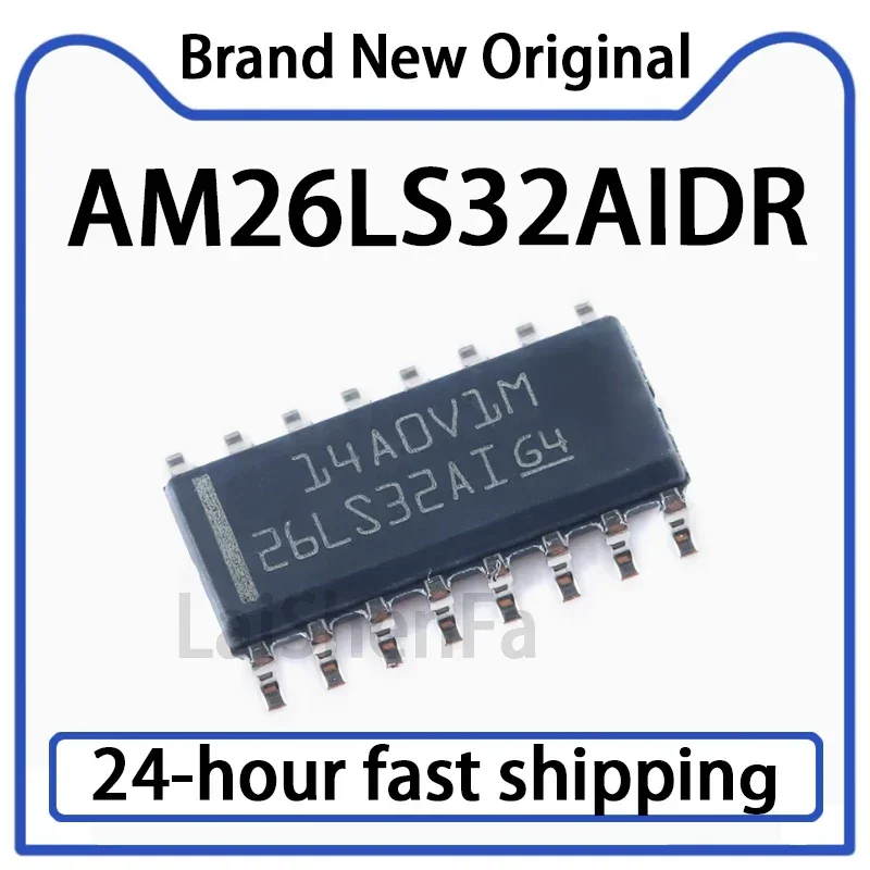 10PCS AM26LS32AIDR Package SOIC-16 Four Channel Differential Line Receiver Chip in Stock