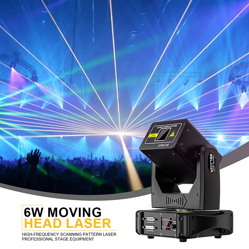 

CONSTELLASER 20KPPS 6W RGB Moving Head Laser Light High Speed Galvanometer Scanner for DJ Bars Clubs Christmas Wedding