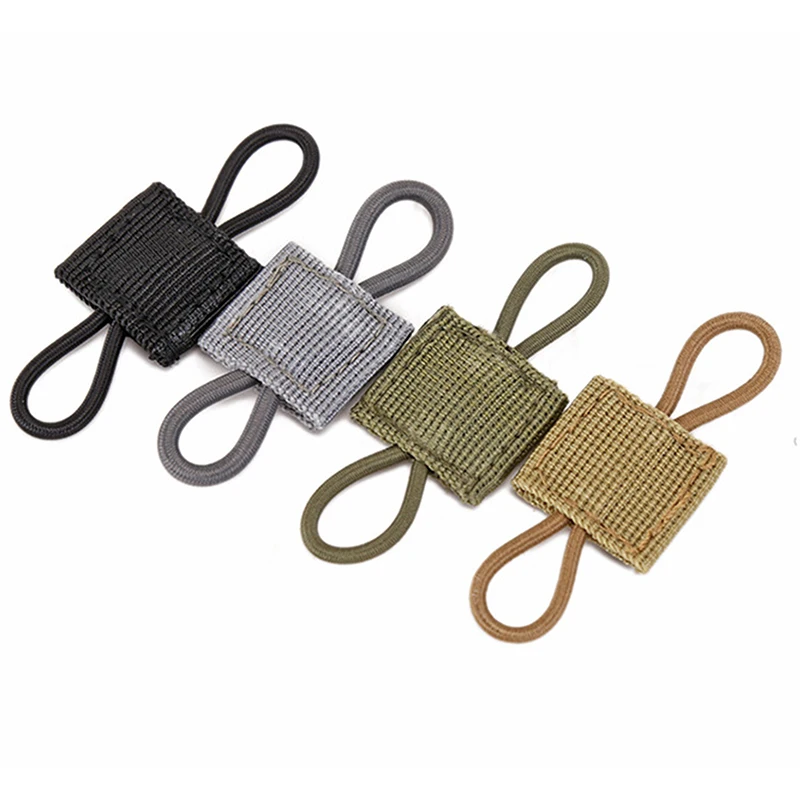 10Pcs/Pack Tactical Vest Accessories Molle System Sling Adapter Buckle PTT Fixed Strap For Hunting Camping Airsoft