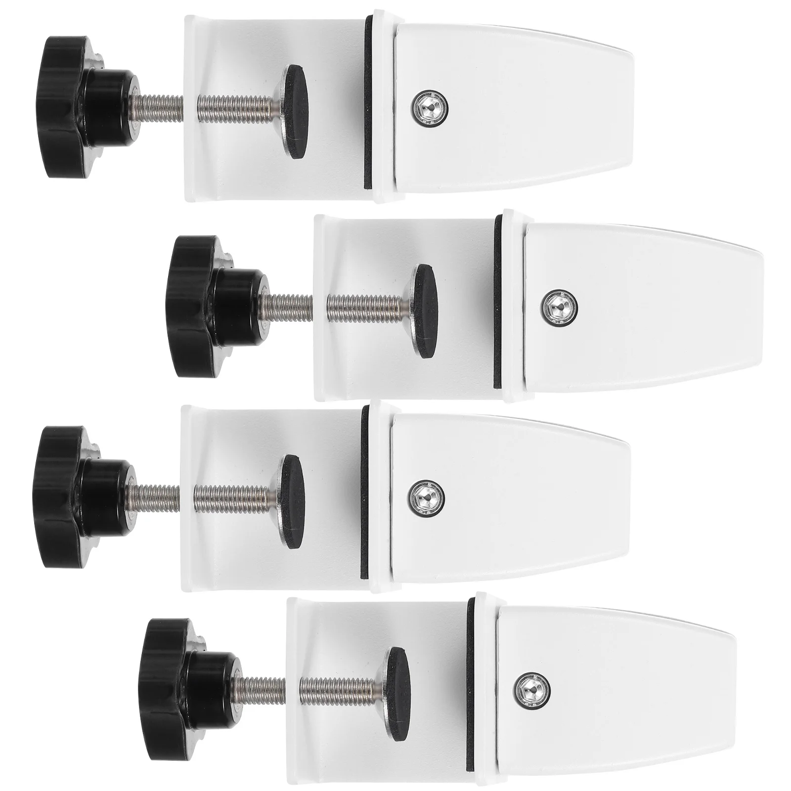 

4pcs Glass Clip Desk Partition Aluminum Alloy Clamp Material Privacy Screen Sneeze Guard Bracket Office Hardware