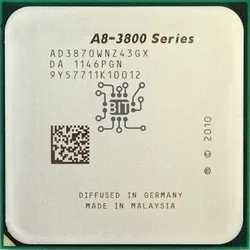 A8-Series-procesador de CPU de cuatro núcleos, A8-3870K A8 3870 A8 3870K 3,0 GHz, AD3870WNZ43GX Socket FM1