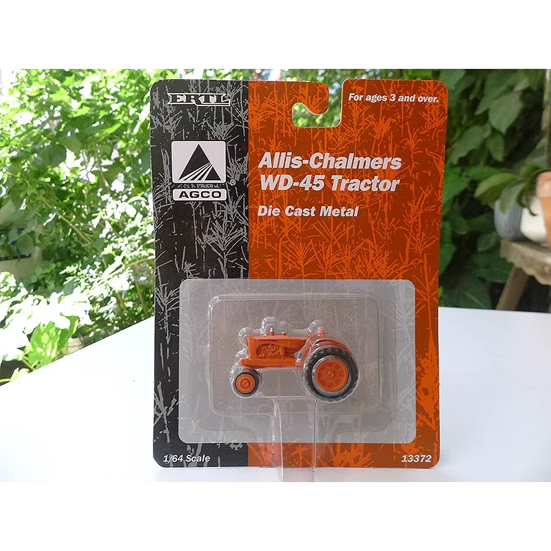 Diecast ERTL 1:64 Scale Allis-Chalmers WD-45 Alloyรถแทรกเตอร์สะสมของเล่นของขวัญของที่ระลึกจอแสดงผลเครื่องประดับ