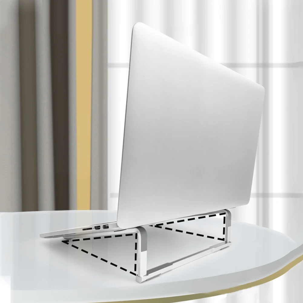 Supporto per laptop per scrivania Supporto per computer ergonomico pieghevole Supporto per notebook ventilato in lega di alluminio da 10-16 pollici per MacBook Pro/Air