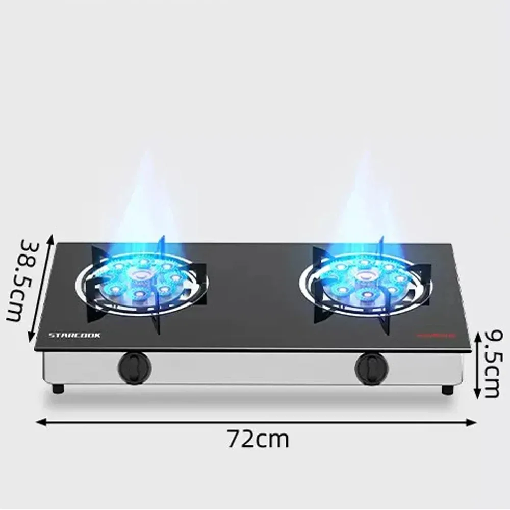 Table Top Gas Cooker 2 Burner Household Cocina A Gas Doube Cooktop Gas Stove Fierce Fire Kitchen Cooker