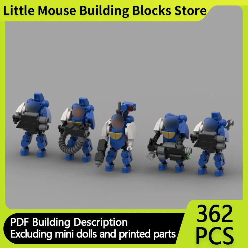 

Popular Games 40K Model Building Moc Bricks Hammer Battle Mech Collection Technology Blocks Gift Modular Christmas Toys DIY Sets