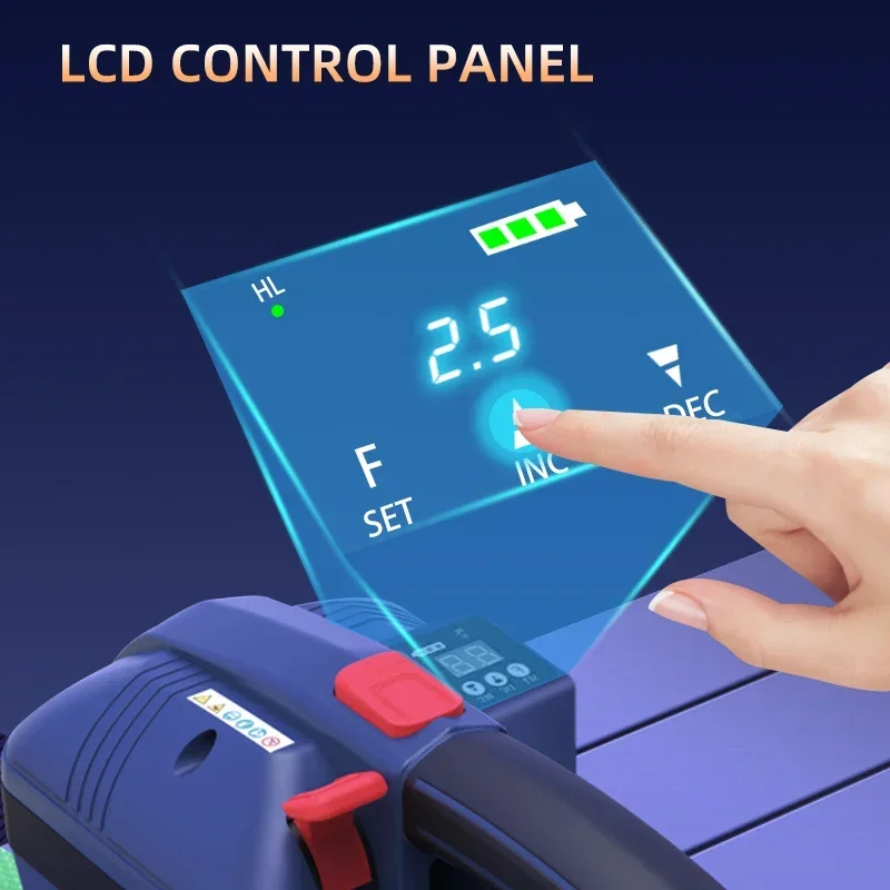 14.4V/4.0AH PET Strap Hand-hold Semi Automatic Packing Machine Wrapping Tools Rechargeable Battery V2 Electric Strapping Machine