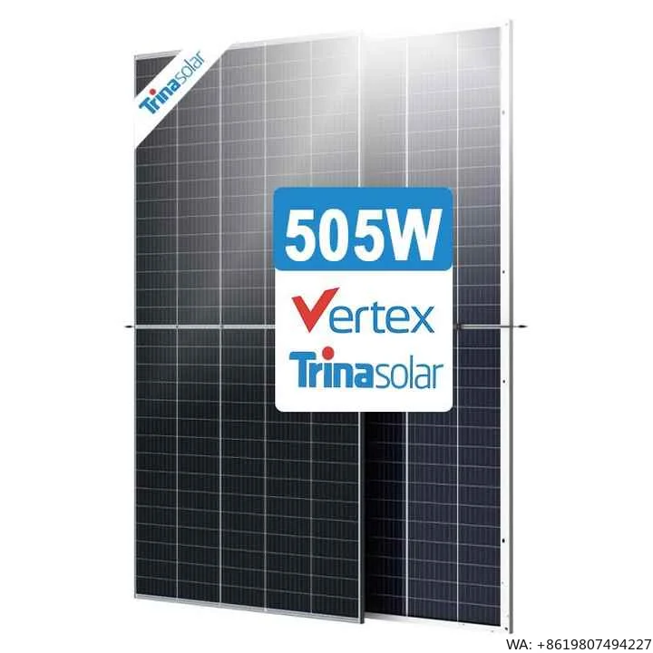 Painel Solar Trina TSM-DEG18MC.20(II) 480-505W, Módulo Fotovoltaico Bifacial de Vidro Duplo Trina Verter 480 485 490 495 500 505 Watt