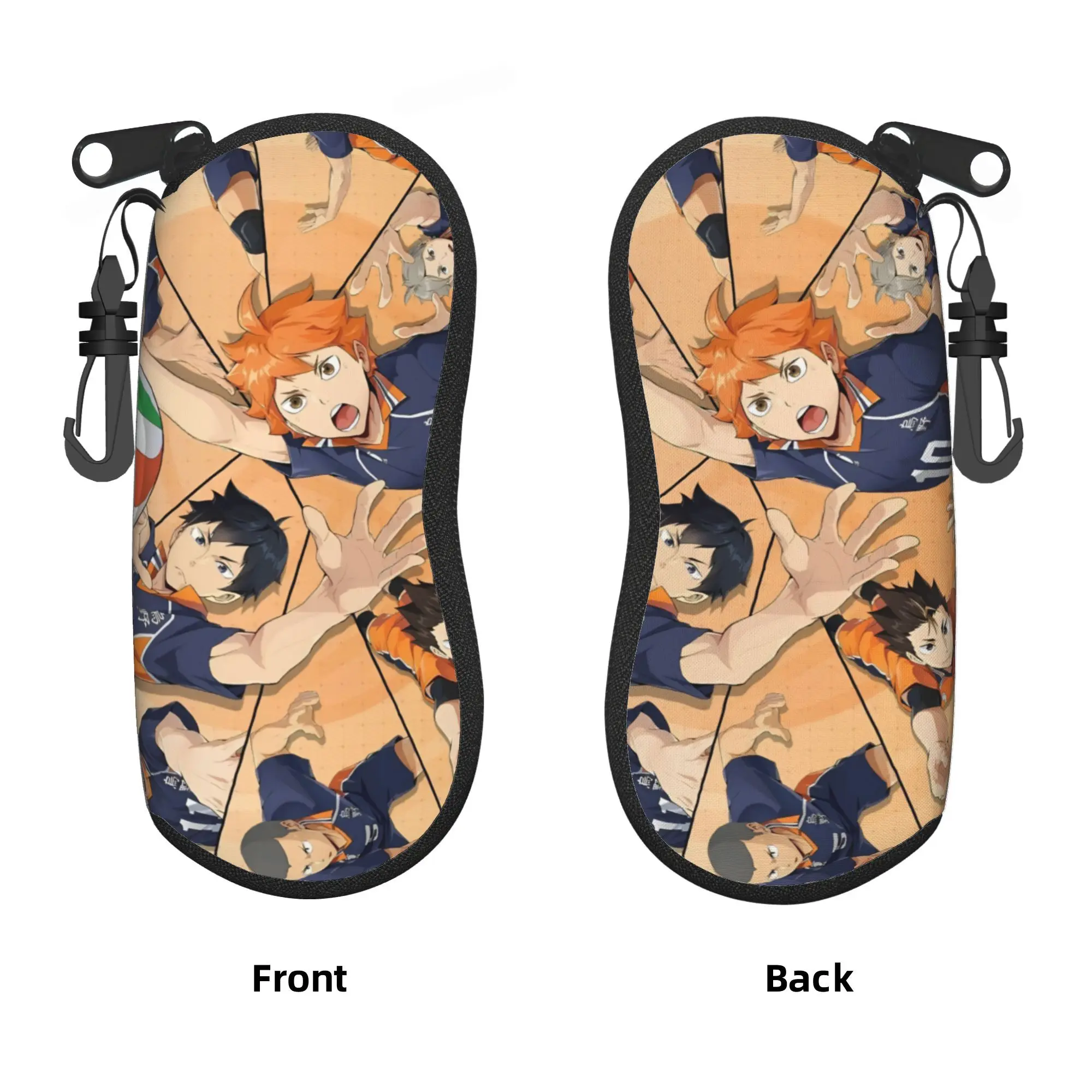 

Custom H-Haikyuues Anime Shell Eyeglasses Protector Cases Women Men Sunglass Case Comic Glasses Pouch