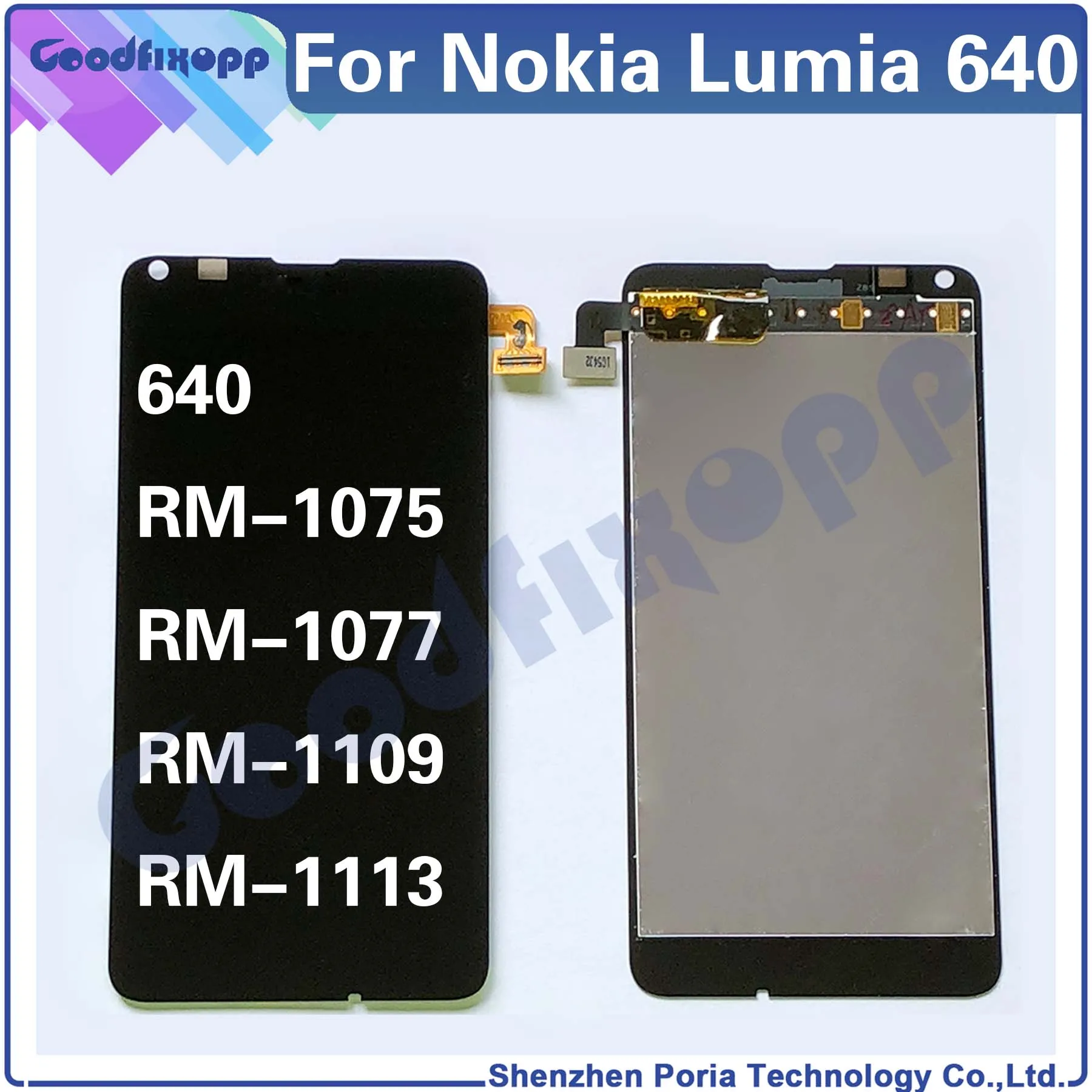 For Nokia Lumia 640 RM-1075 RM-1077 RM-1109 RM-1113 LCD Display Touch Screen Digitizer Assembly Repair Parts Replacement