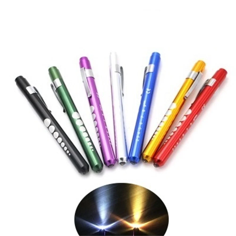 LED Pen Light Medical Pen First Aid Flashlight Inspection Torch Work Lamps Penlight for Doctor Nurse EMT Emergency Multi Useful