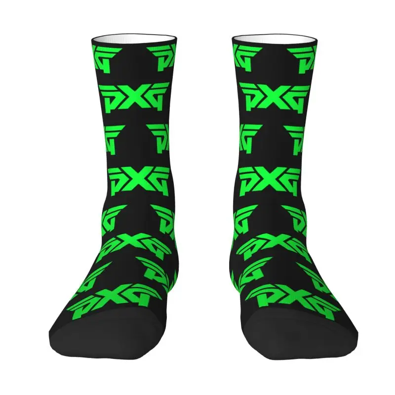 Golf Logo Dress Socks for Men Women Warm Fashion Crew Socks