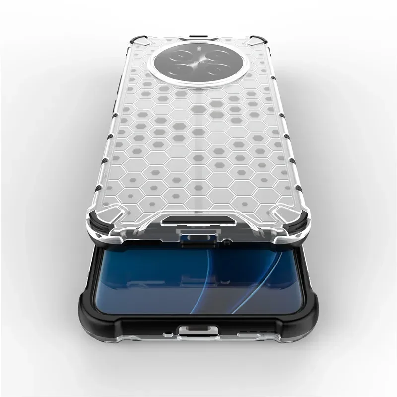 Luxury Anti-Slip Shockproof Armor PC Case, Clear Silicone Phone Cover, Realme 12 Pro Plus 10, C63, C61, NarzoN63, 4G, 5G image 2