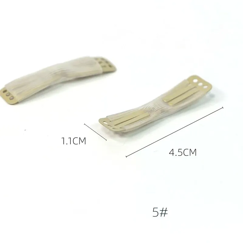 5 szt. Klips do peruki motylkowej o długości 4,5 cm, 2 zęby, klips BB, klips do przedłużania grzebienia do włosów — zdjęcie 3