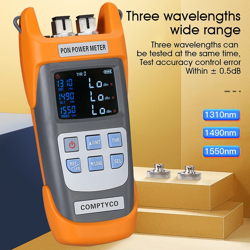 COMPTYCO AUA-330A/U Handheld Fiber Optical PON Power Meter FTTX/ONT/OLT 1310/1490/1550nm