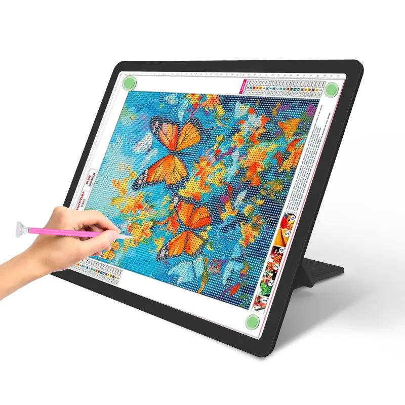 A3 A4 LED Light Drawing Board Pad Large Size 6 Brightness Levels Adjustable Stand Professional Use for Architects with Magnets