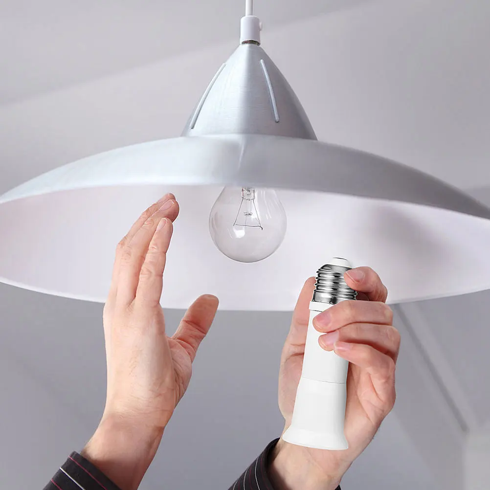 

6Pcs E27 Socket Adapter Adjustable Length Bulb Extender for Home Office Use Light Socket Extension Lamp Holder Adapter