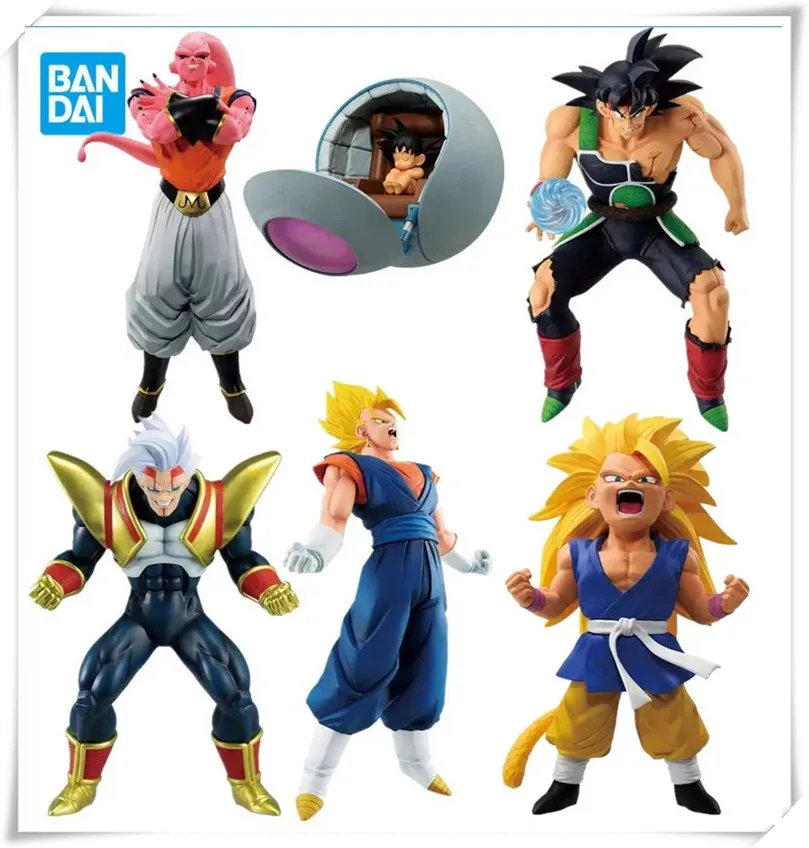 

Bandai Original Anime Dragon Ball Ichiban KUJI Son Goku Baby Vegeta Majin Buu Burdock KAKAROT PVC Action Figure Model Toys