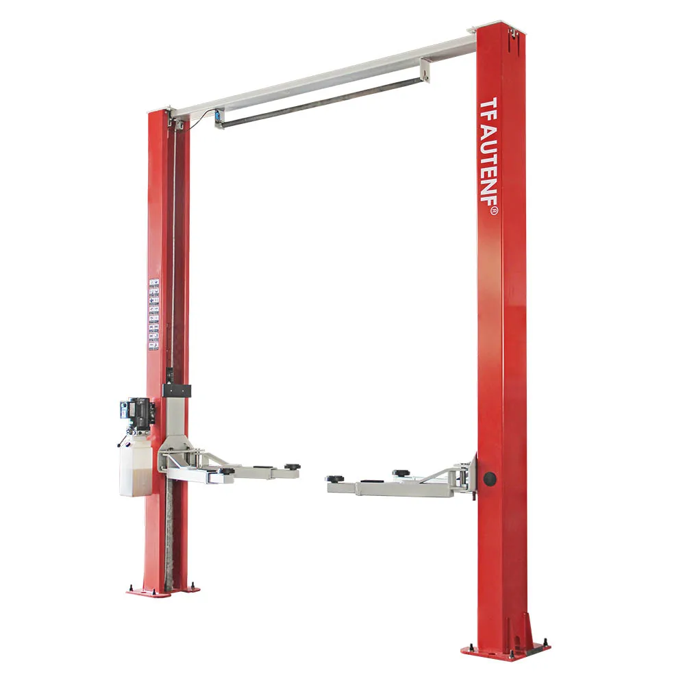 Clear Floor Type Hydraulic Car Lift Two Post Columns Car Elevator / Hoist for Sale
