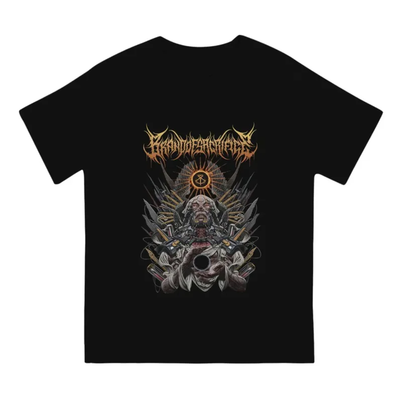 Men's Brand Of Sacrifice Between Death And Dreams T Shirt Brutal Deathcore Tops Funny Short Sleeve Round Collar Tees