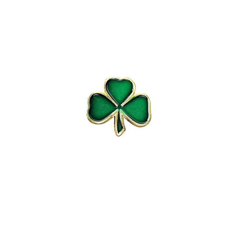 Irish God Patrick's Day Lucky Clover, Four-Leaf Clover, Badge, Lucky Clover