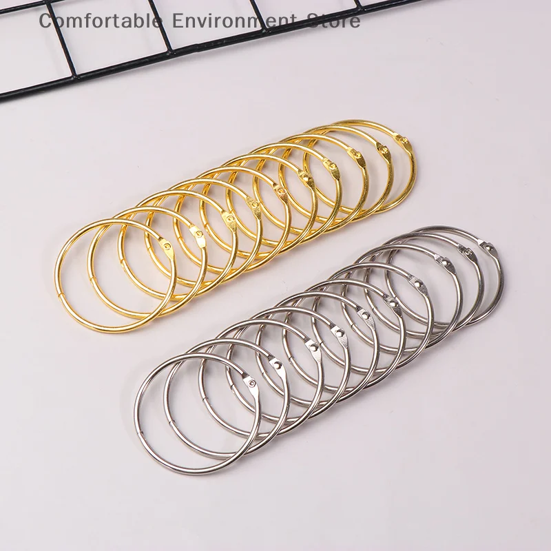 10 Pcs Multifunctional Curtain O-Rings Rustproof and Anti-falling Round Iron Shower Curtain Rings Home Furnishing Hardware parts