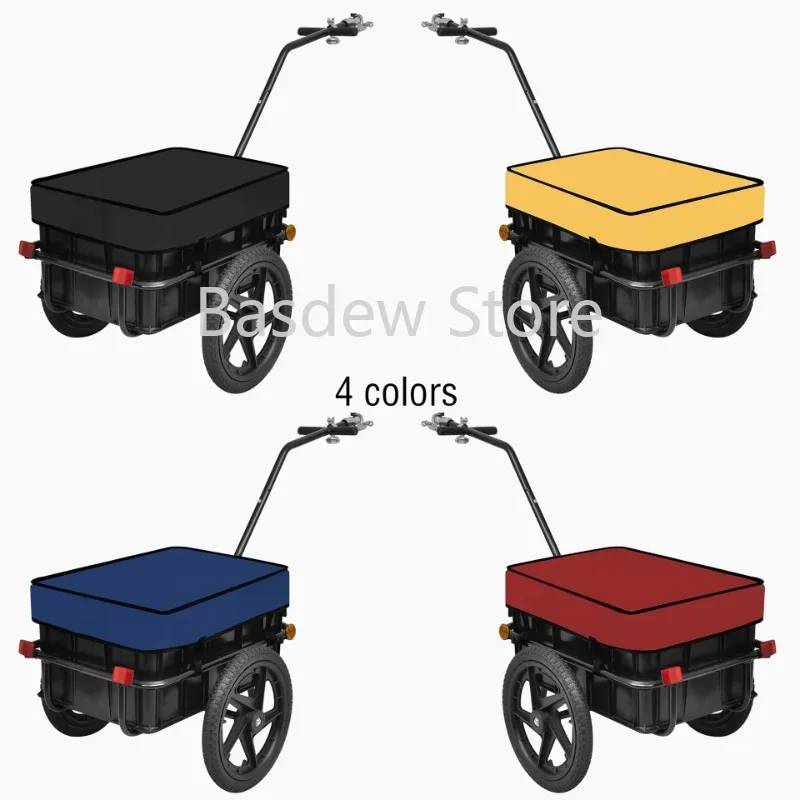 Folding Detachable Bicycle Trailer Color Outdoor Travel Camping Pet Mountain Bike