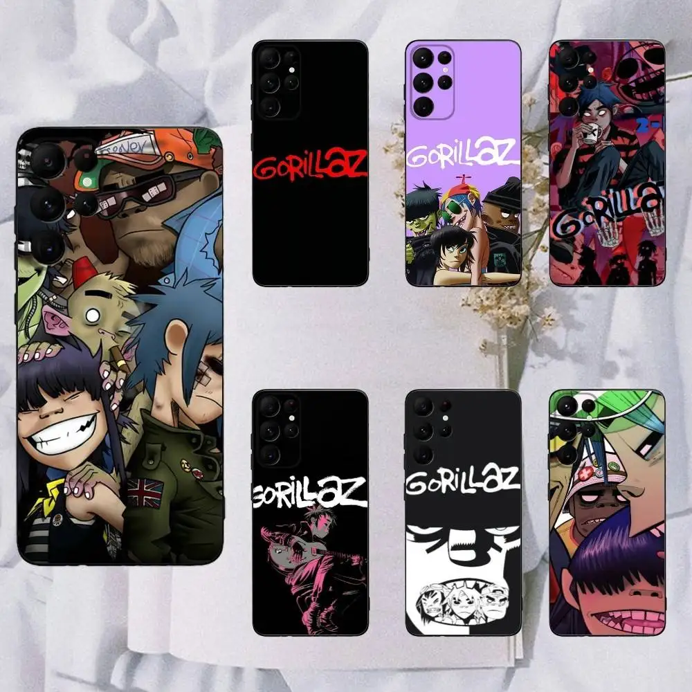 

New G-Gorillaz band Phone Case For Samsung Galaxy A13,A21s,A22,A31,A32,A52,A53,A71,A80,Soft Black Shell
