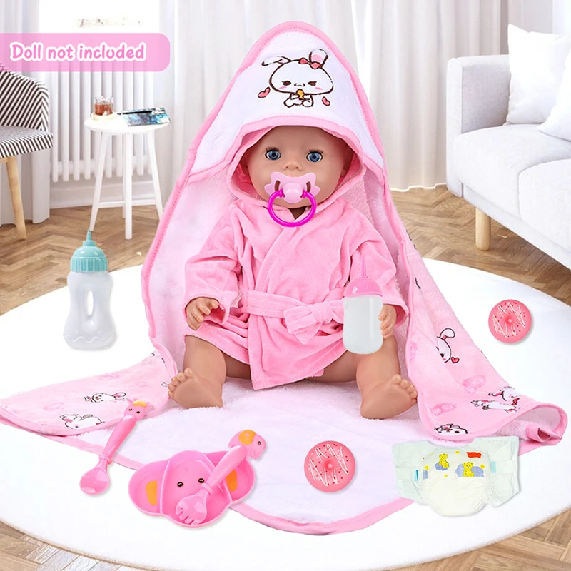 Reborn Butter Holding Blanket, Lapin Pyjama Fit for Baby Butter Clothes, Apaisant, Réaliste, Populaire Girl Gift, 18 ", 45cm