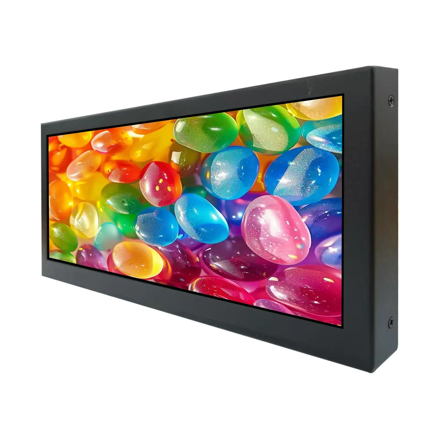 

10.3inch LCD Monitor 1920x720 Bar IPS H/D USB Input Auto Play Video,Metal Case