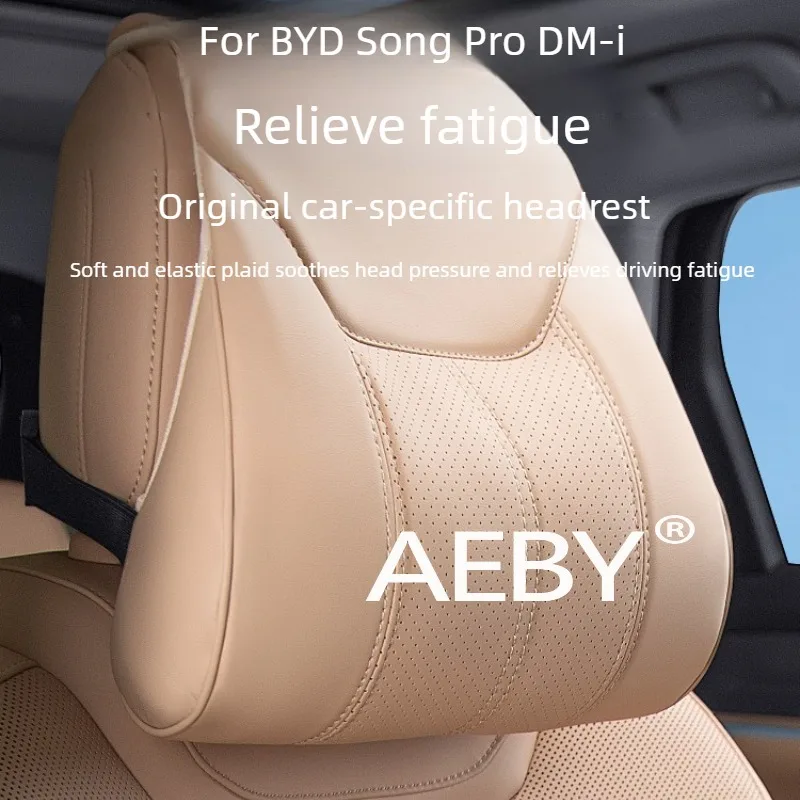 

AEBY For BYD Song Pro DM-i Smart Driving Editio 2020-2026 Sport Seat Headrest & Lumbar Support,Neck & Back Support Pillow