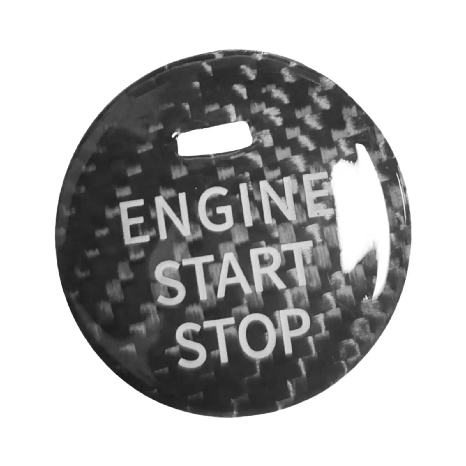 Engine Start Stop Ignition Button Trim Carbon Texture Cover Car Accessory for Mazda CX-5 CX-9 MX-5 Miata 6 3