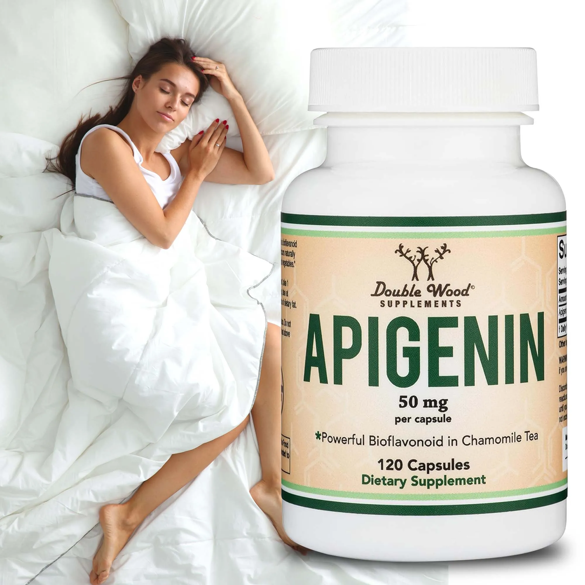 

Apigenin Supplement - Sleep Support, Maintains Cellular Health, Relaxes The Mind and Body, and Provides Antioxidants