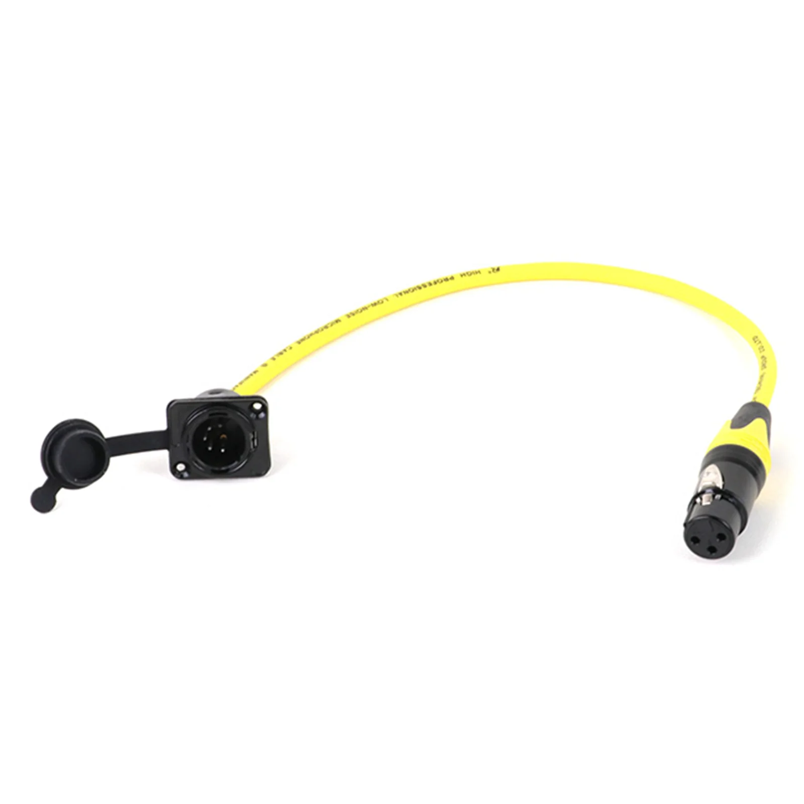 5Pin D-Type XLR Male Panel Mount to 3Pin XLR Female Connector 2 Core with Braided Shielded Adaptor Audio Colorful Cable 0.3M-15M