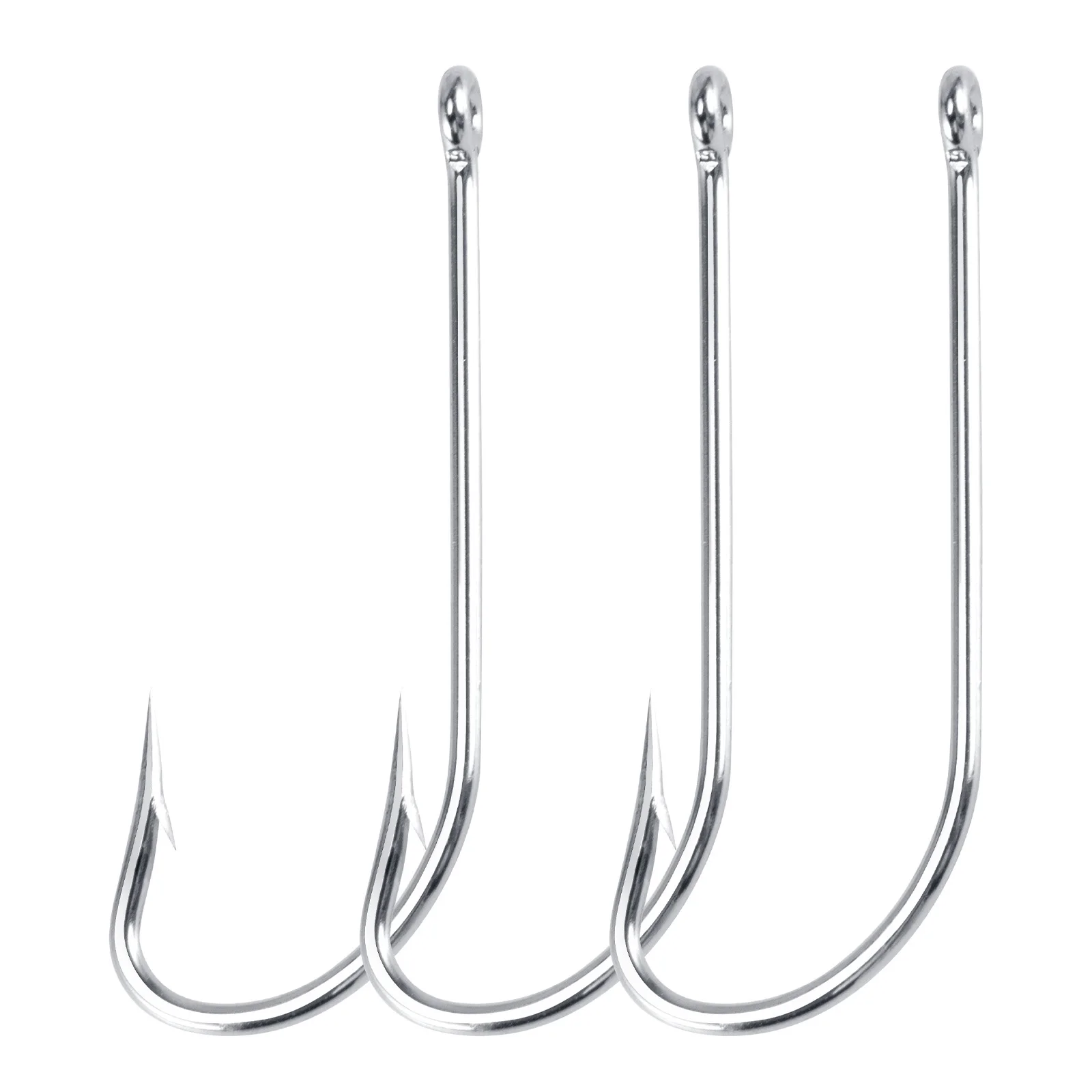 5-50pcs Fishing Jig Hook O'shaughnessy Hooks Forged Hook Long Shank Hooks Live Bait Hook for Trolling Sea Bass Striper Snapper
