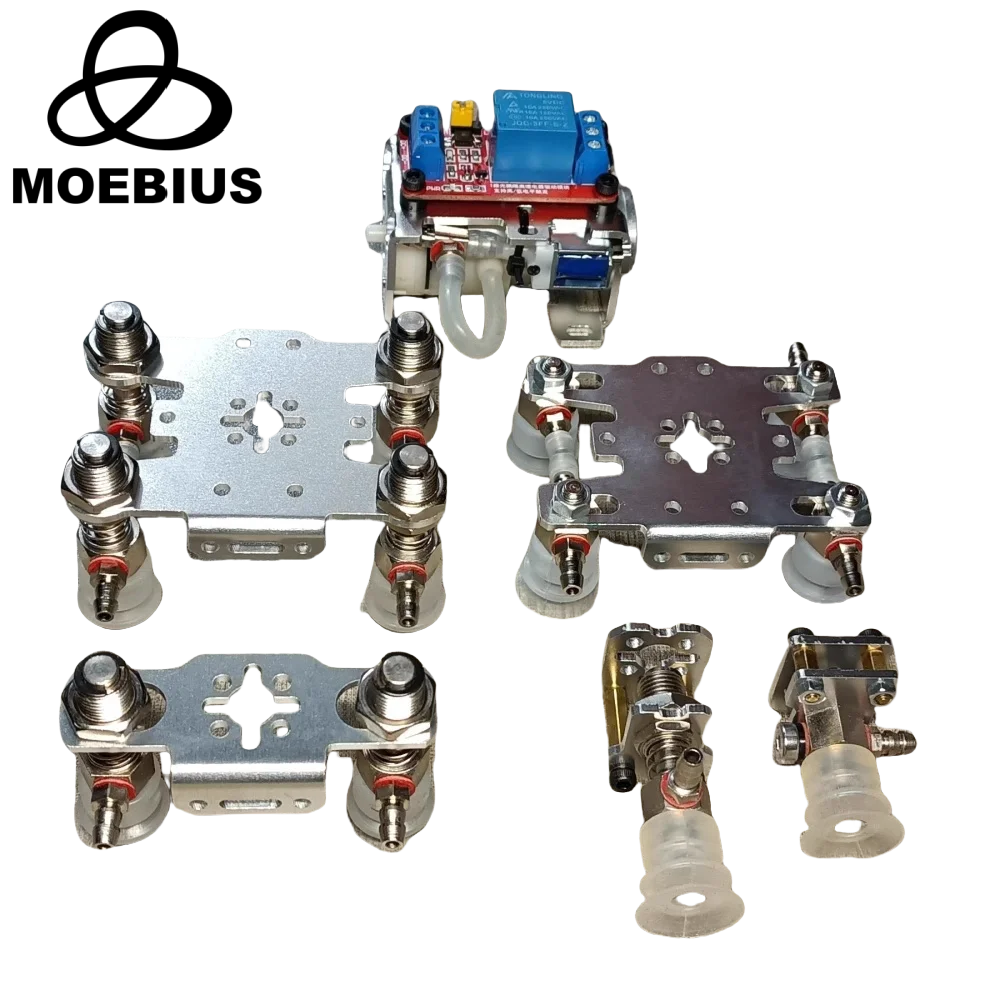 Mechanical Arm Suction Cup Vacuum Air Pump Clamp Mechanical Robot Arm Claw with Relay DIY Robot Toy Kit Parts