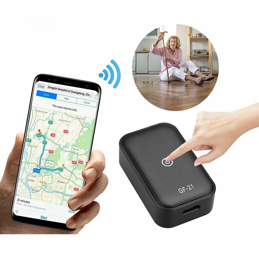 GF21 Mini GPS Real Time Car Tracker Anti-Lost Device Voice Control Recording Locator High-definition Microphone WIFI+LBS+GPS