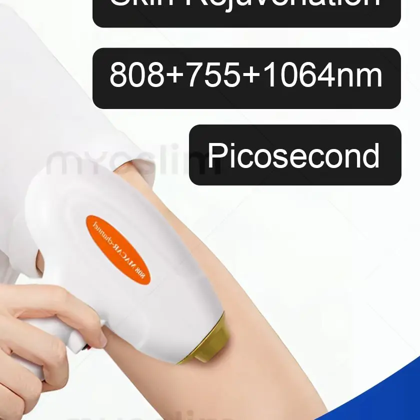 Painless 2 IN 1 Diode Laser & Picosecond Laser Machine for Hair Removal, Tattoo Removal, Mole Removal, Skin Rejuvenation Beauty