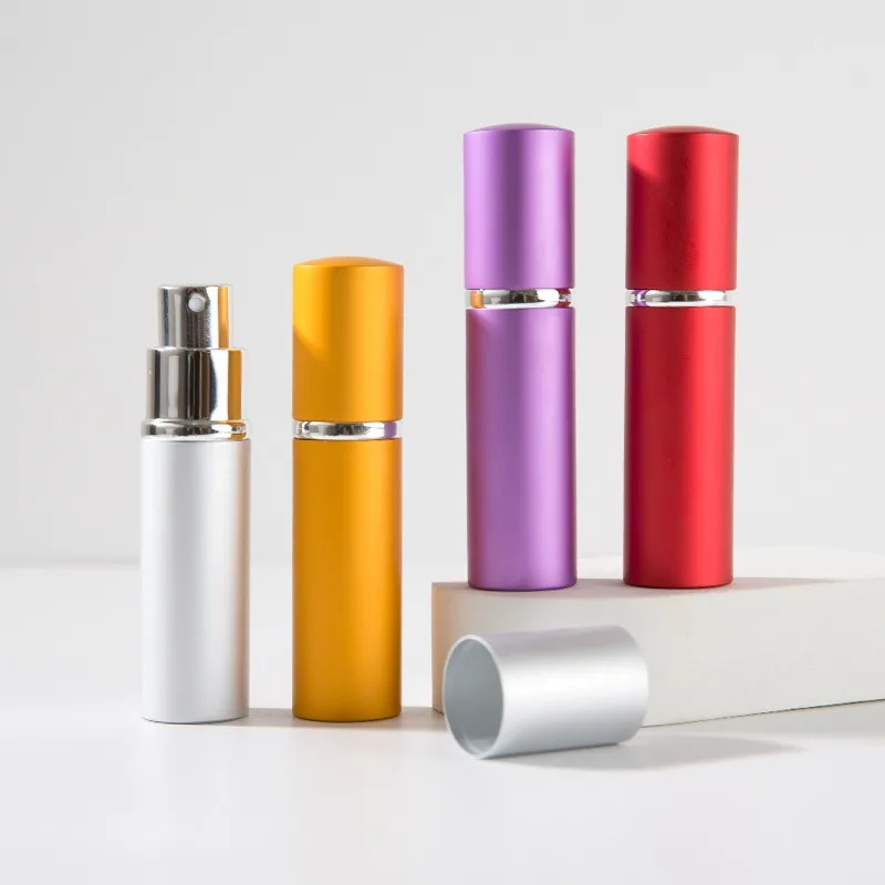 Atomiseur de parfum rechargeable de haute qualité 10 ml, vaporisateur miniature, bouteille vide en verre, vaporisateur en aluminium