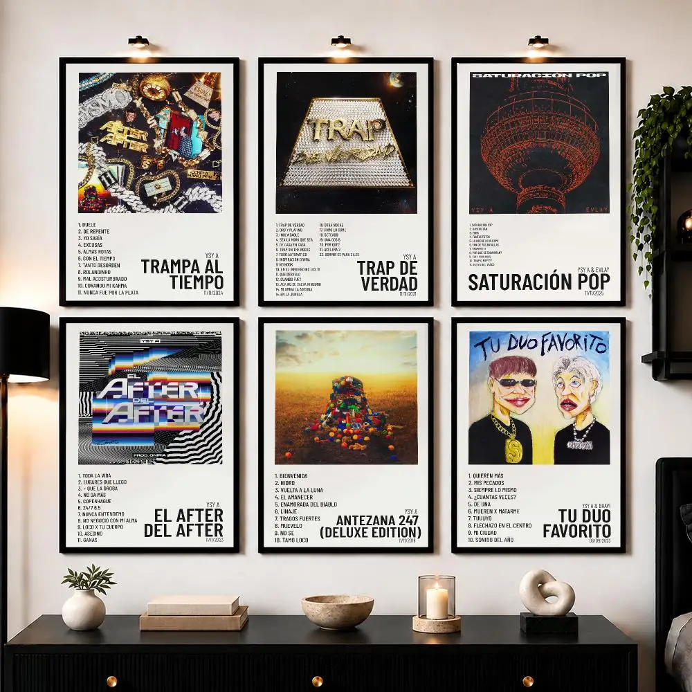 Argentine Rapper Y-YSY A Poster Wall Art Print Sticker for Bedroom Living Room Dorm Office Modern Home Decor